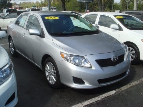 Classic Silver Metallic 2010 Toyota Corolla LE