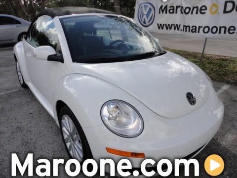 Candy White 2009 Volkswagen New Beetle 2.5 Convertible