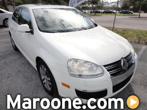 Campanella White 2006 Volkswagen Jetta 2.5 Sedan