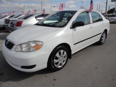 Super White 2008 Toyota Corolla CE