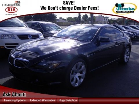 Jet Black 2007 BMW 6 Series 650i Coupe