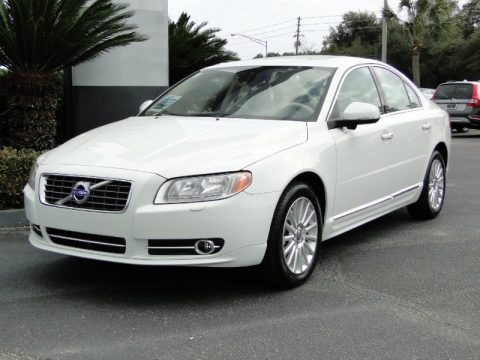 Ice White 2012 Volvo S80 3.2