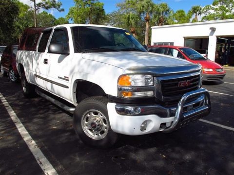 Summit White 2003 GMC Sierra 2500HD SLT Extended Cab 4x4