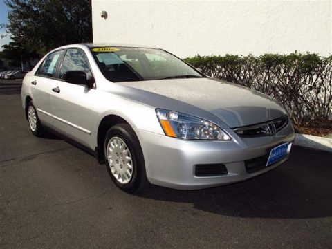Alabaster Silver Metallic 2006 Honda Accord Value Package Sedan