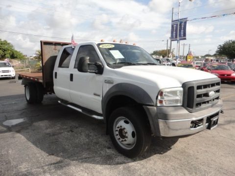 Oxford White 2005 Ford F450 Super Duty XL Crew Cab 4x4 Flat Bed Oxford White 2005 Ford F450 Super Duty XL Crew Cab 4x4 Flat Bed