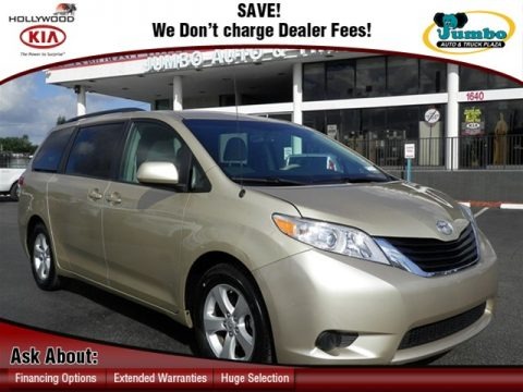 Sandy Beach Metallic 2011 Toyota Sienna LE