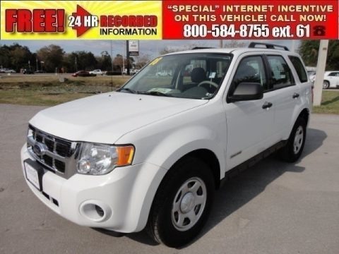 Oxford White 2008 Ford Escape XLS Oxford White 2008 Ford Escape XLS