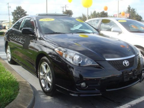 Black 2008 Toyota Solara Sport V6 Coupe