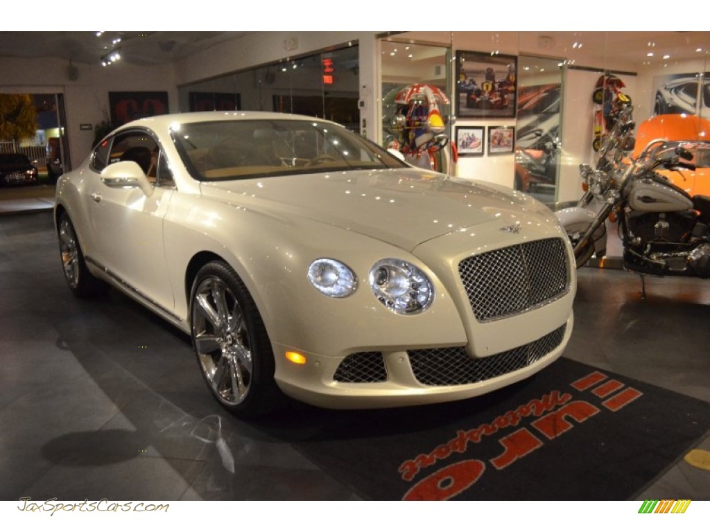 2012 Bentley Continental Gt In Ghost White 071290 Jax