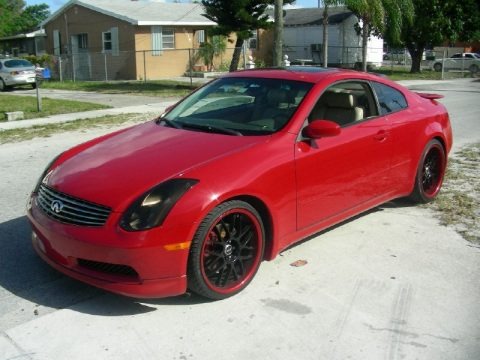 Laser Red 2005 Infiniti G 35 Coupe Laser Red 2005 Infiniti G 35 Coupe