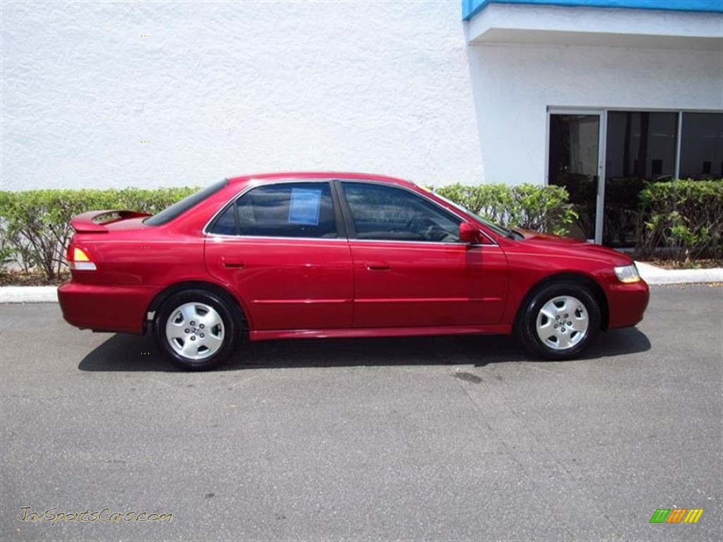 2001 Accord EX V6 Sedan - Firepepper Red Pearl / Ivory photo #2