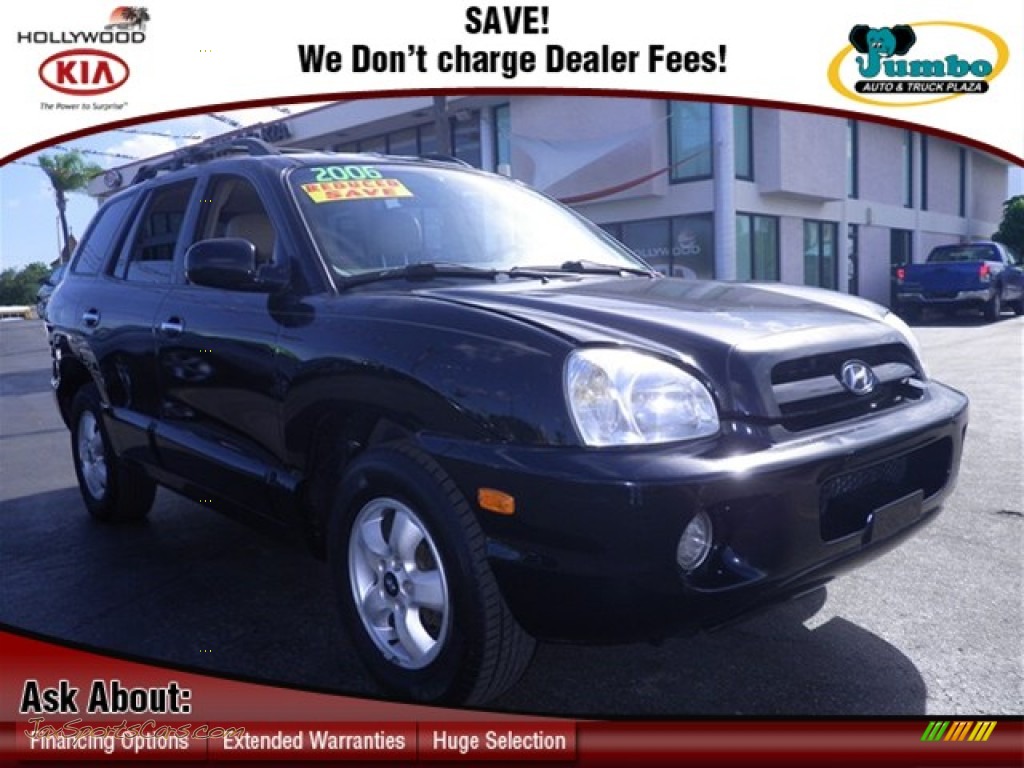 2006 Santa Fe GLS 3.5 - Black Obsidian / Beige photo #1 2006 Santa Fe GLS 3.5 - Black Obsidian / Beige photo #1