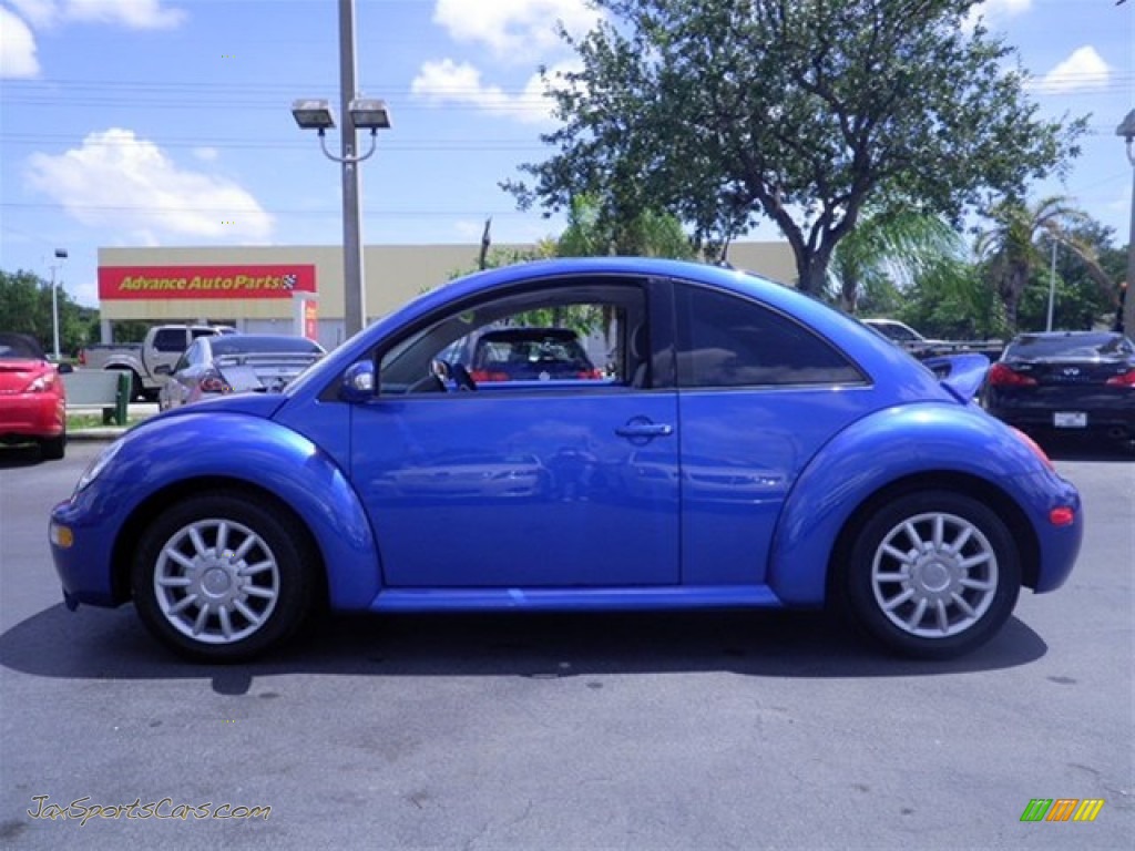 2005 New Beetle GLS Coupe - Blue Lagoon Metallic / Grey photo #8