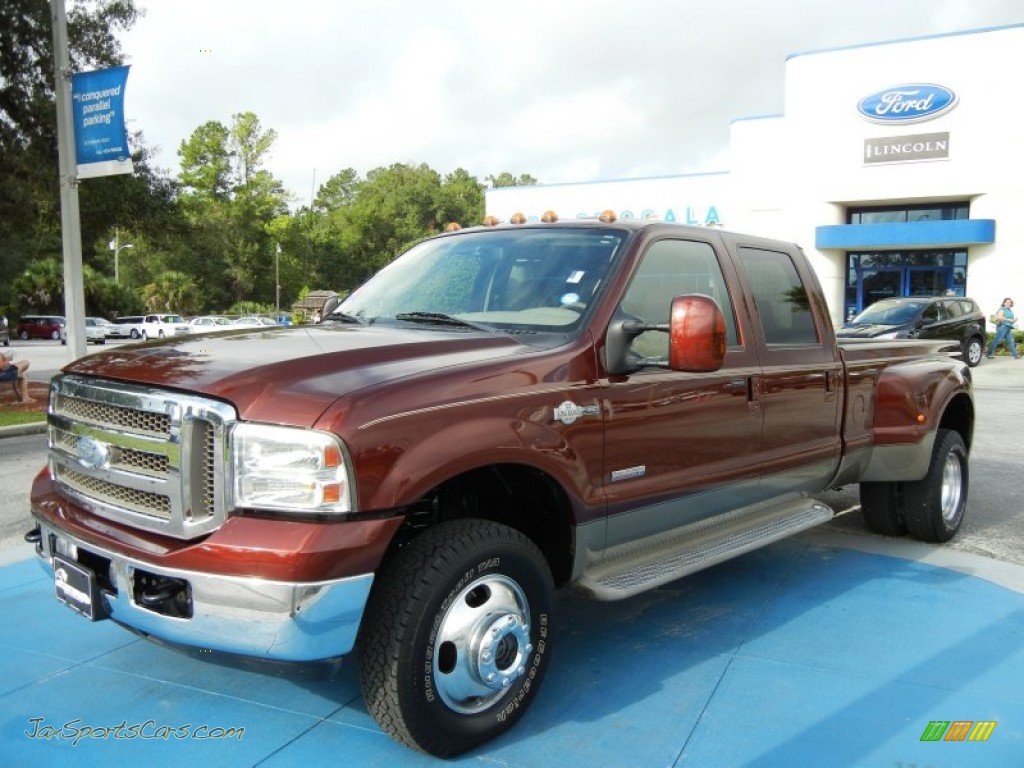 2007 Ford F350 Super Duty King Ranch Crew Cab 4x4 Dually in Dark Copper