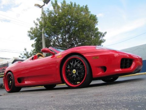 Red 2004 Ferrari 360 Spider F1
