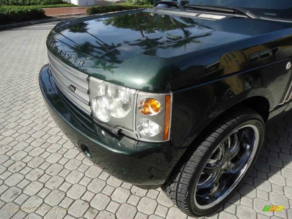 2004 Range Rover HSE - Epsom Green Metallic / Sand/Jet Black photo #28