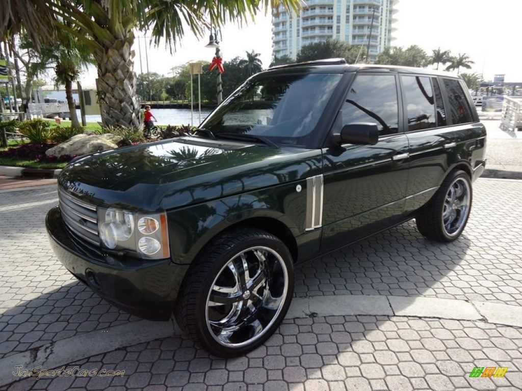 2004 Range Rover HSE - Epsom Green Metallic / Sand/Jet Black photo #31
