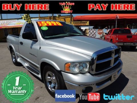 Bright Silver Metallic 2002 Dodge Ram 1500 SLT Regular Cab