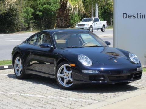 Midnight Blue Metallic 2007 Porsche 911 Carrera Coupe