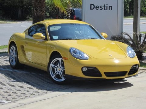 Speed Yellow 2011 Porsche Cayman 