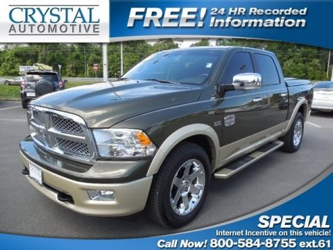 Sagebrush Pearl 2012 Dodge Ram 1500 Laramie Longhorn Crew Cab 4x4
