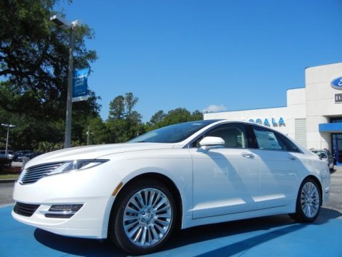 White Platinum 2013 Lincoln MKZ 3.7L V6 FWD