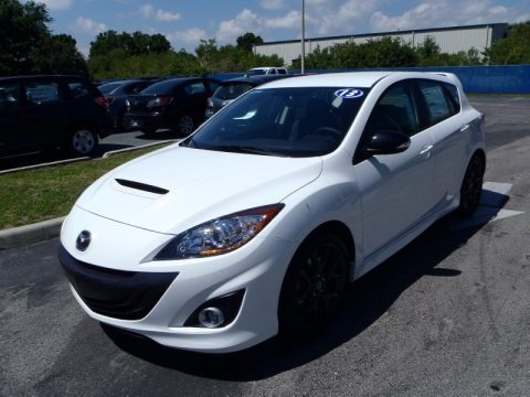 Crystal White Pearl Mica 2013 Mazda MAZDA3 MAZDASPEED3 Crystal White Pearl Mica 2013 Mazda MAZDA3 MAZDASPEED3