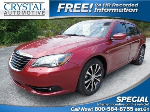 Deep Cherry Red Crystal Pearl Coat 2012 Chrysler 200 S Sedan Deep Cherry Red Crystal Pearl Coat 2012 Chrysler 200 S Sedan