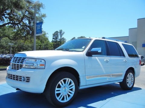 White Platinum Tri-Coat 2011 Lincoln Navigator 4x2