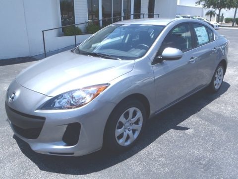 Liquid Silver Metallic 2013 Mazda MAZDA3 i SV 4 Door Liquid Silver Metallic 2013 Mazda MAZDA3 i SV 4 Door