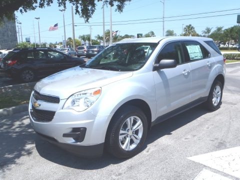 Silver Ice Metallic 2013 Chevrolet Equinox LS Silver Ice Metallic 2013 Chevrolet Equinox LS