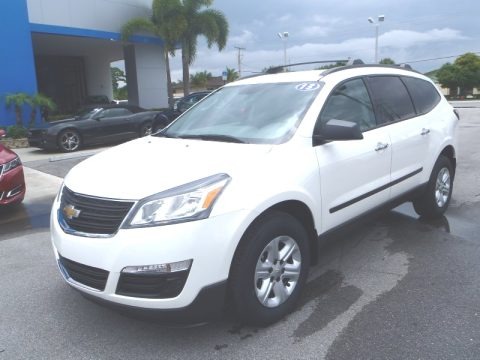 White 2013 Chevrolet Traverse LS White 2013 Chevrolet Traverse LS