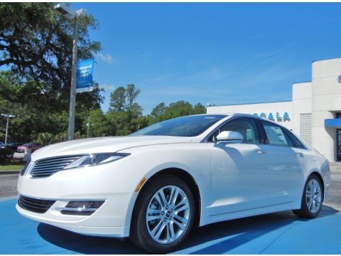 White Platinum 2013 Lincoln MKZ 2.0L EcoBoost FWD