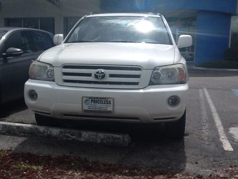 Super White 2007 Toyota Highlander 