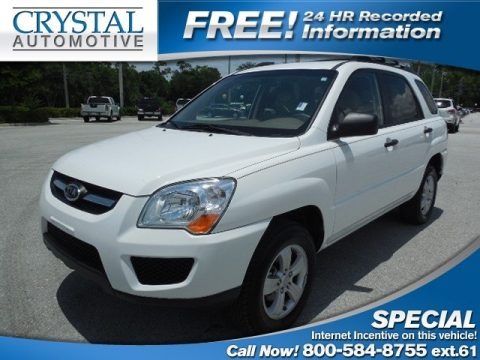 Clear White 2010 Kia Sportage LX Clear White 2010 Kia Sportage LX