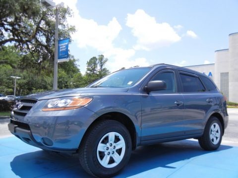 Slate Blue 2009 Hyundai Santa Fe GLS Slate Blue 2009 Hyundai Santa Fe GLS