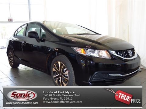Crystal Black Pearl 2013 Honda Civic EX Sedan