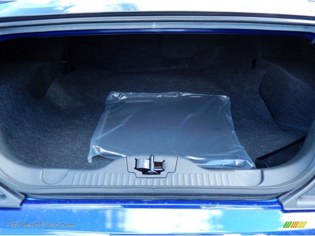 2014 Mustang V6 Premium Coupe - Deep Impact Blue / Medium Stone photo #5