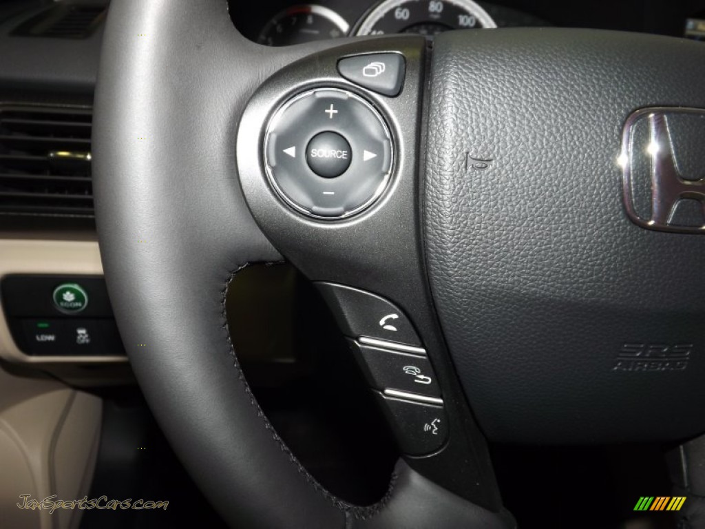 2014 Accord EX-L Sedan - Crystal Black Pearl / Ivory photo #30