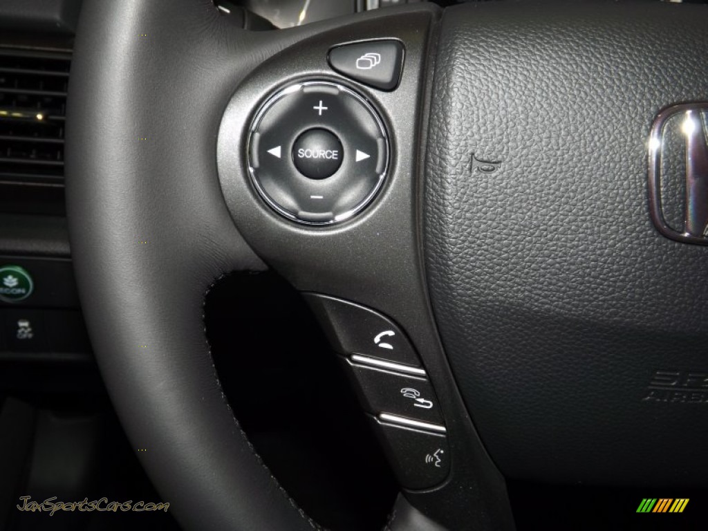 2014 Accord EX-L V6 Sedan - Crystal Black Pearl / Black photo #28