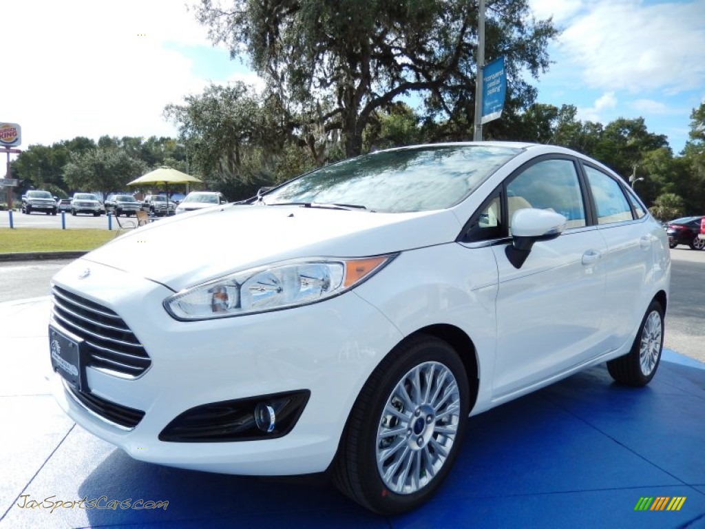 2014 Ford Fiesta Titanium Sedan in Oxford White 159578 Jax Sports Cars Cars for sale in