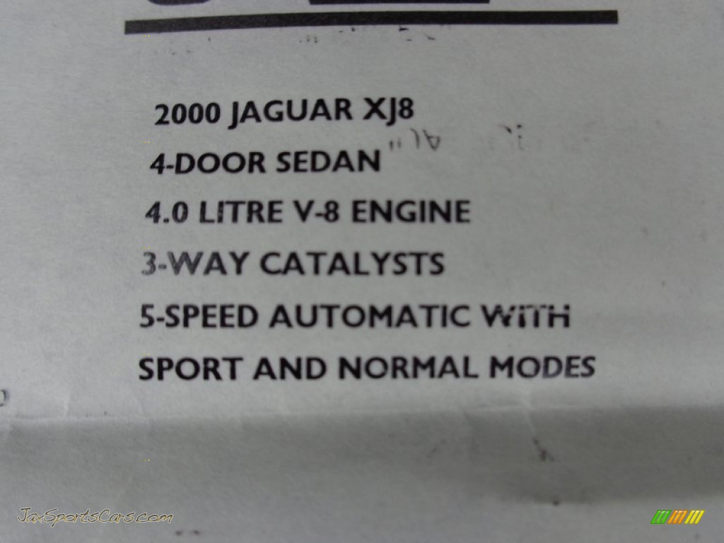 2000 XJ XJ8 - Carnival Red / Cashmere photo #95
