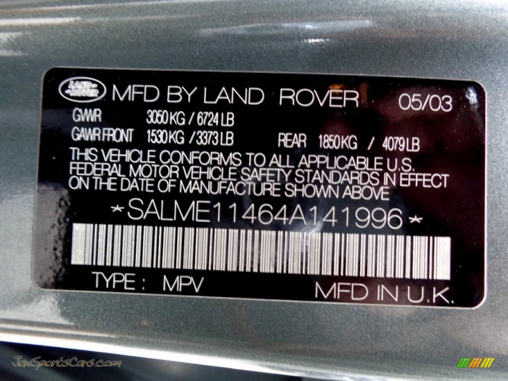 2004 Range Rover HSE - Giverny Green Metallic / Sand/Jet Black photo #86