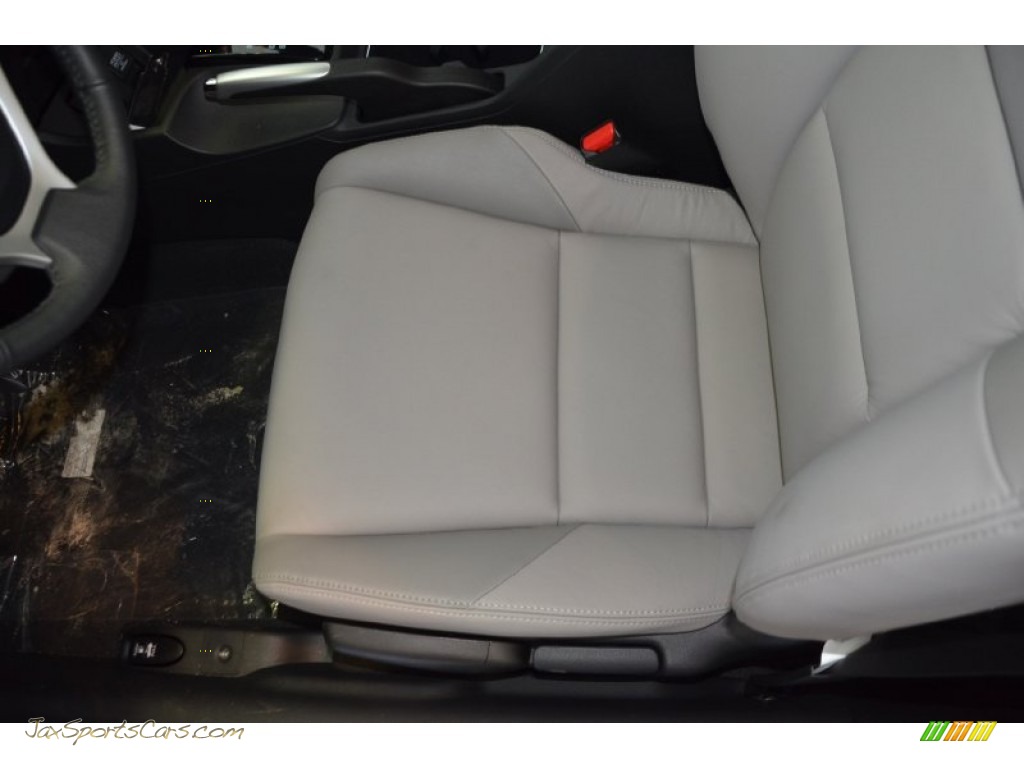 2014 Civic EX-L Coupe - Taffeta White / Gray photo #12