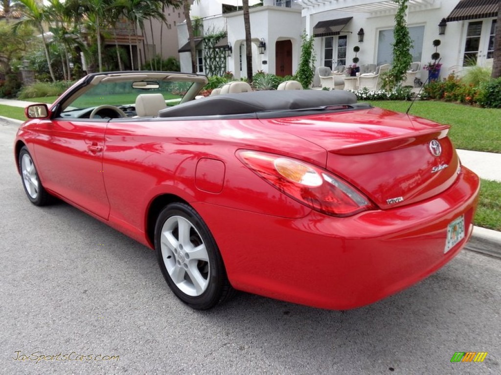 2005 Solara SLE V6 Convertible - Absolutely Red / Ivory photo #1