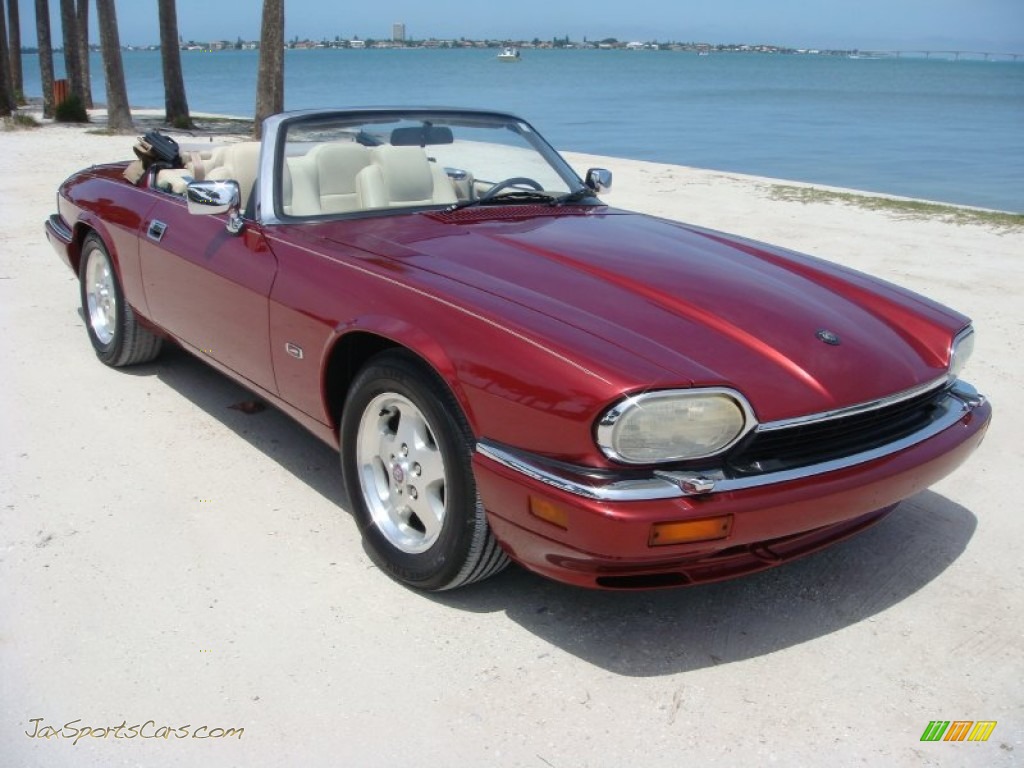 1995 XJ XJS Convertible - Morocco Red Pearl / Ivory photo #1