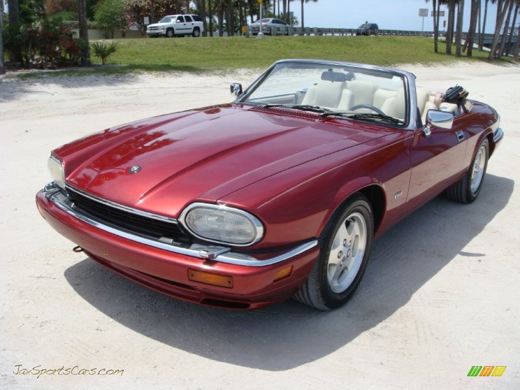 1995 XJ XJS Convertible - Morocco Red Pearl / Ivory photo #3