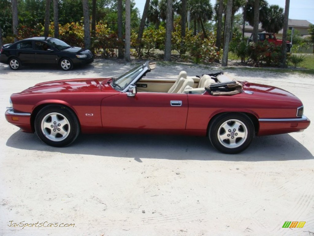 1995 XJ XJS Convertible - Morocco Red Pearl / Ivory photo #4