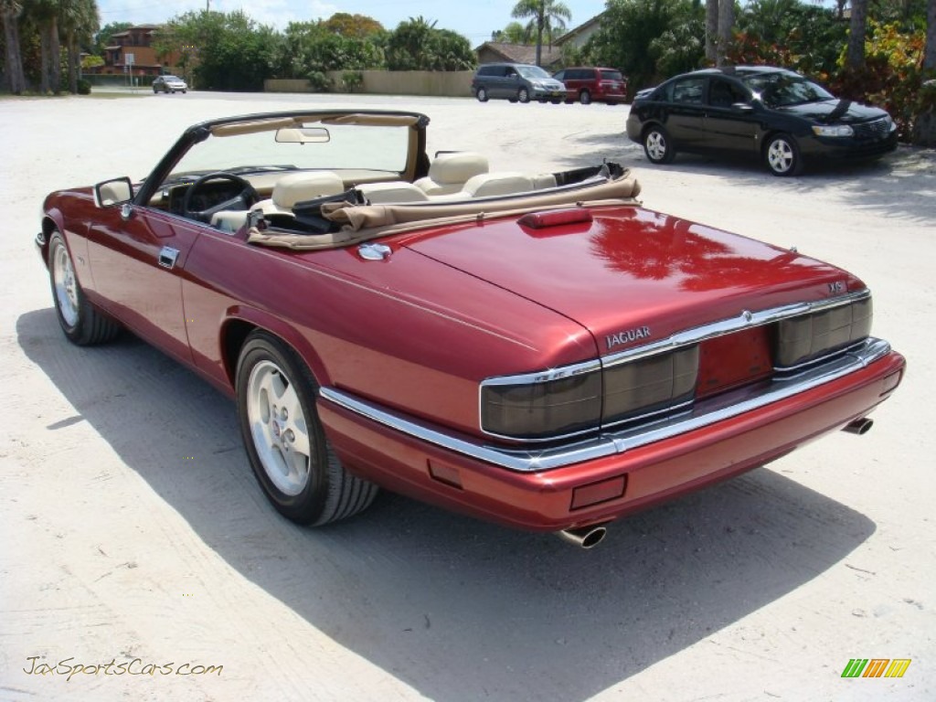 1995 XJ XJS Convertible - Morocco Red Pearl / Ivory photo #5
