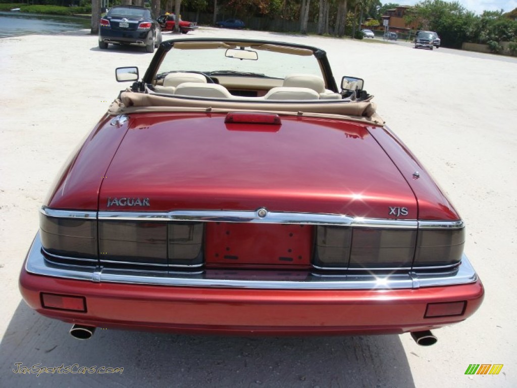 1995 XJ XJS Convertible - Morocco Red Pearl / Ivory photo #6
